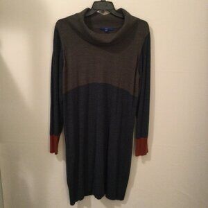 APT.9 Womens Size XXL Light Blue Gray Cowl Neck Sweater Dress EUC